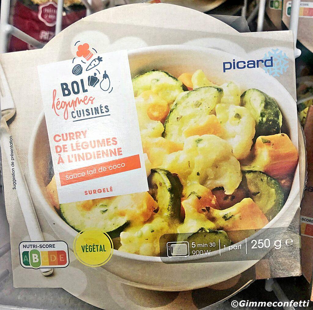 vegetal vegan france curry at picard