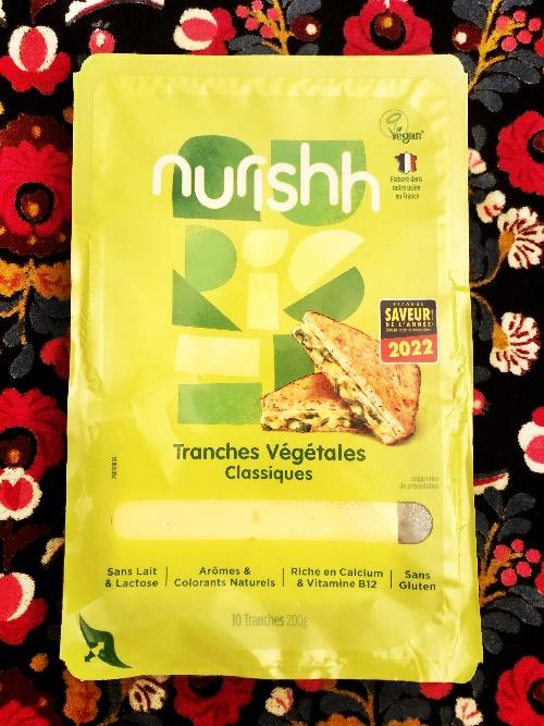 nurishh tranches vegetales classiques vegan cheese france