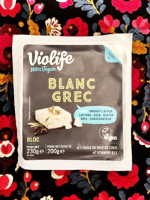 violife blanc grec vegan greek cheese feta france
