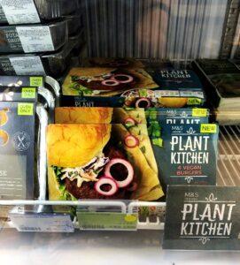 Plant Kitchen vegan burgers- Marks & Spencer 