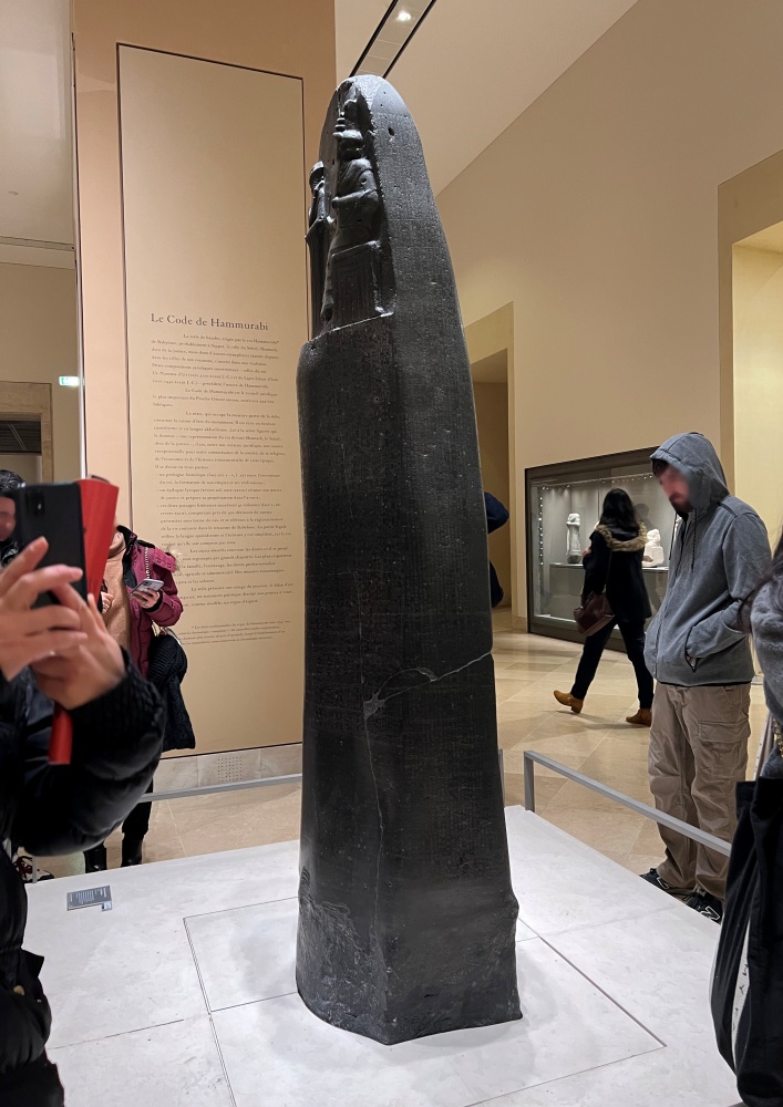 The Code of Hammurabi (1754-1765 BC) louvre