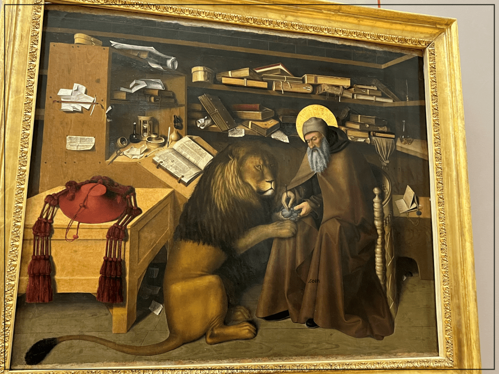 Saint Jerome in His Study by Niccolò Colantonio (1444-1450) louvre