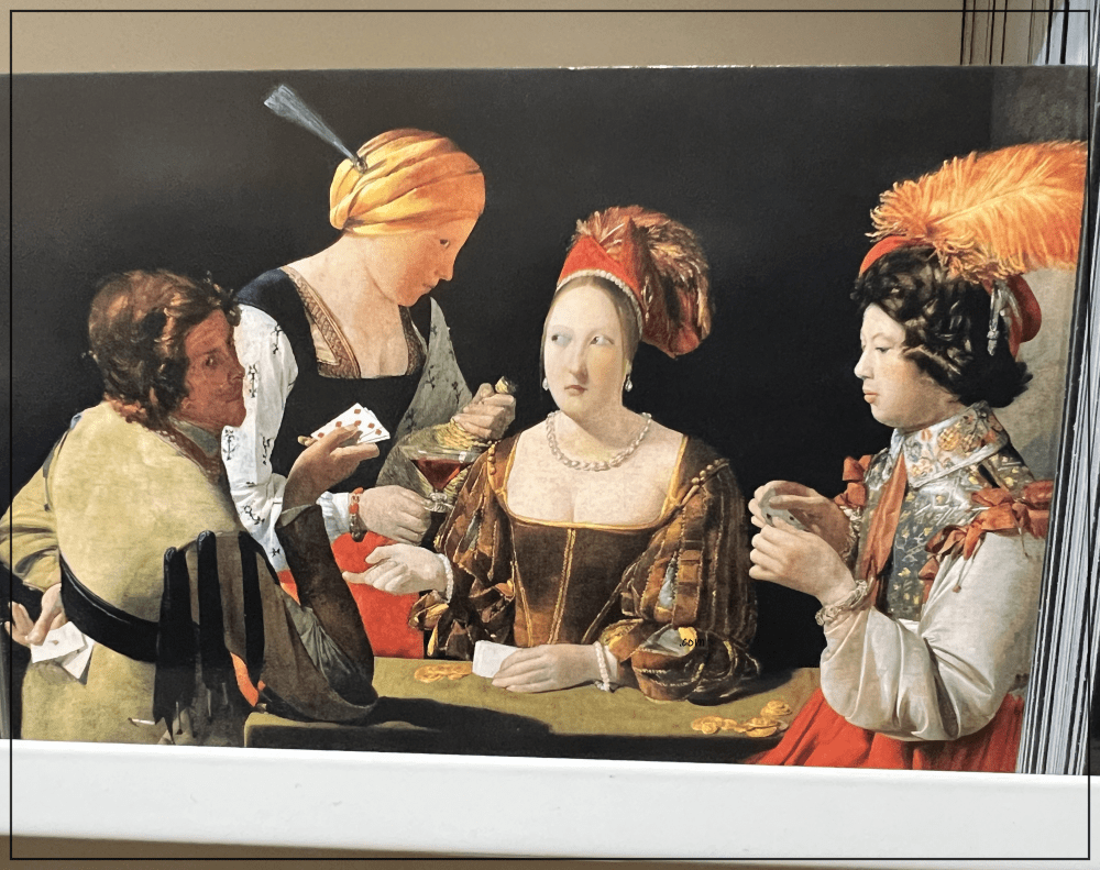 The Cheat (1635) by Georges de La Tour louvre-