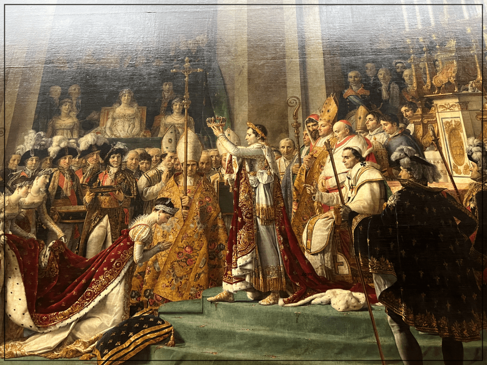 The Coronation of Napoleon (1805-1807) by Jacques-Louis David louvre
