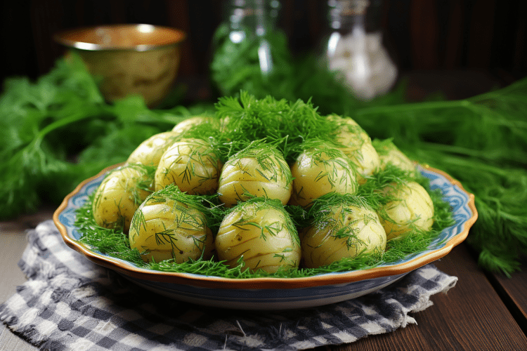 Kartofle Gotowane polan vegan dish