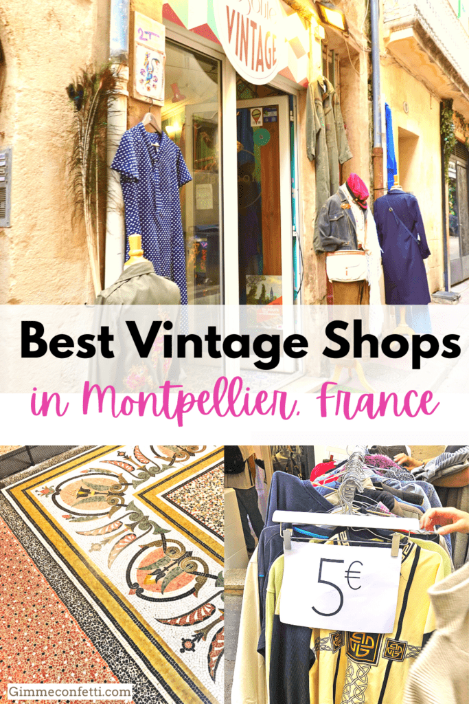 best vintage thrift store shopping in south of france in montpellier europe