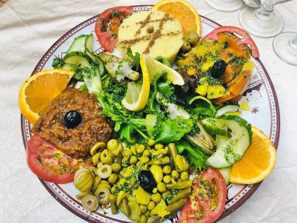 Le Riad Moroccan vegan Restaurant in Avignon with vegan food