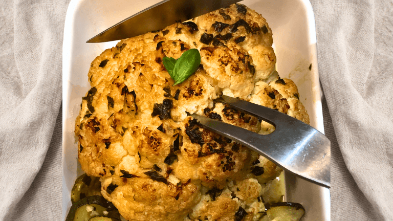 Best Vegan Whole Roasted Cauliflower Recipe