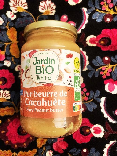 Jardin bio pur beurre de cacahuete vegan organic peanut butter france