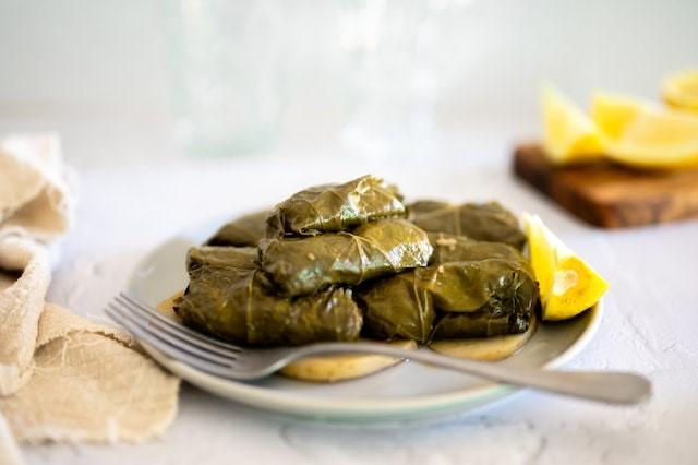 Greece traditionally vegan food dolmades