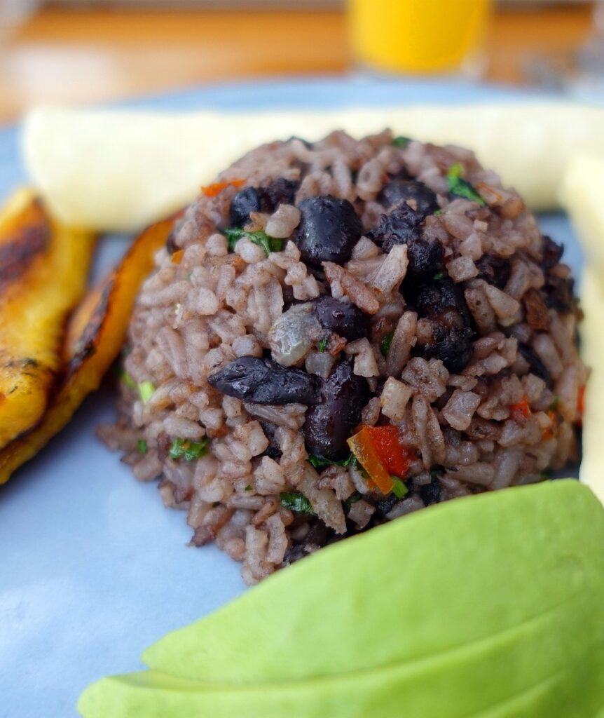 Nicaragua  Costa Rica traditionally Vegan Food gallo pinto
