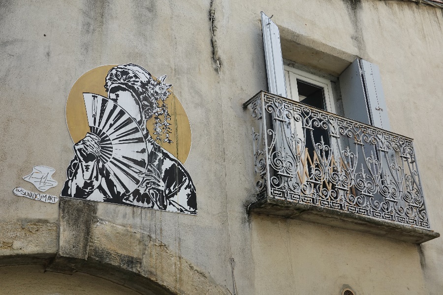 Montpellier South of France Ecusson city center street art