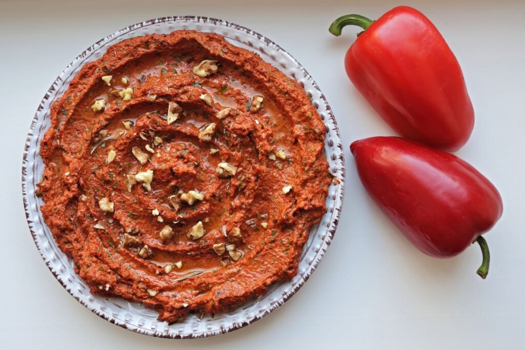 muhammara vegan food dish