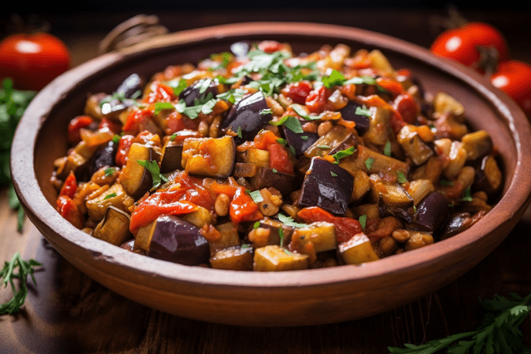 Caponata vegan italy dish