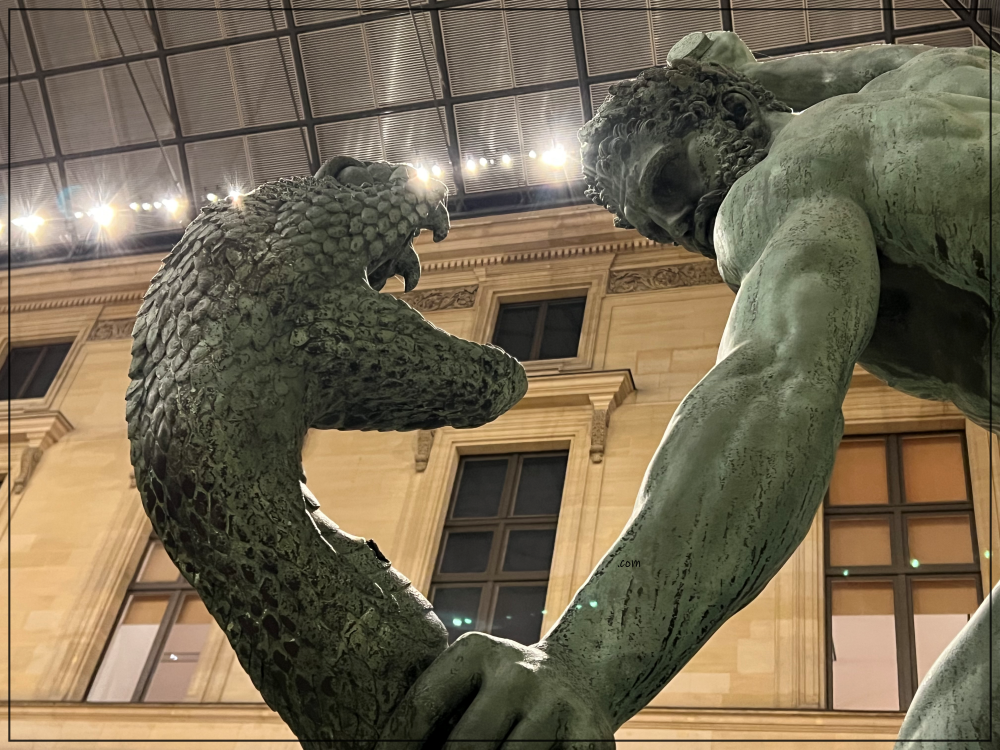 Hercules Statue 1825 by Bosio & Carbonneaux louvre