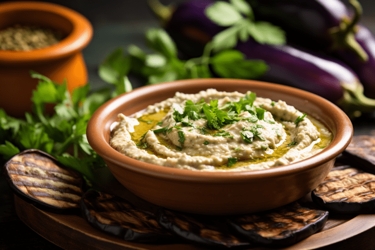 Melitzanosalata vegan eggplant dish