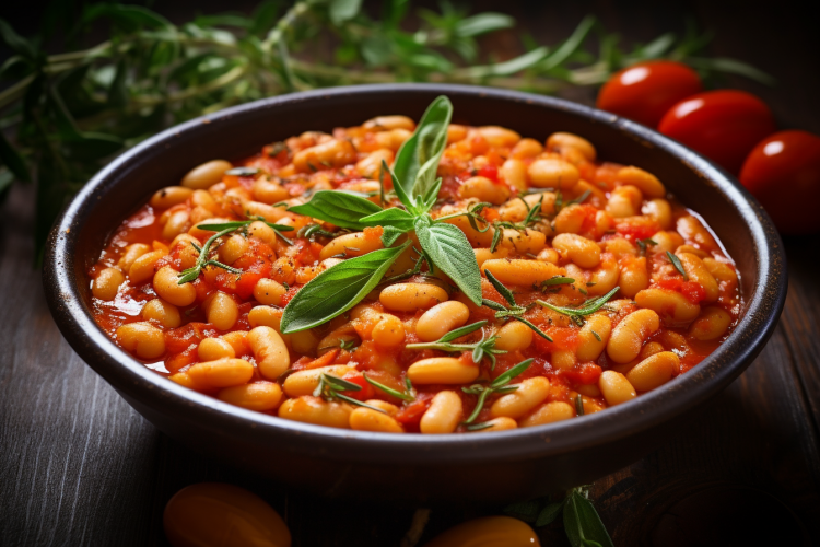 Fagioli all'uccelletto Florentine vegan bean meal