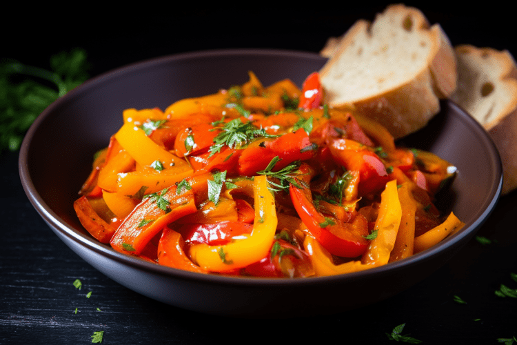 Peperonata vega italian dish
