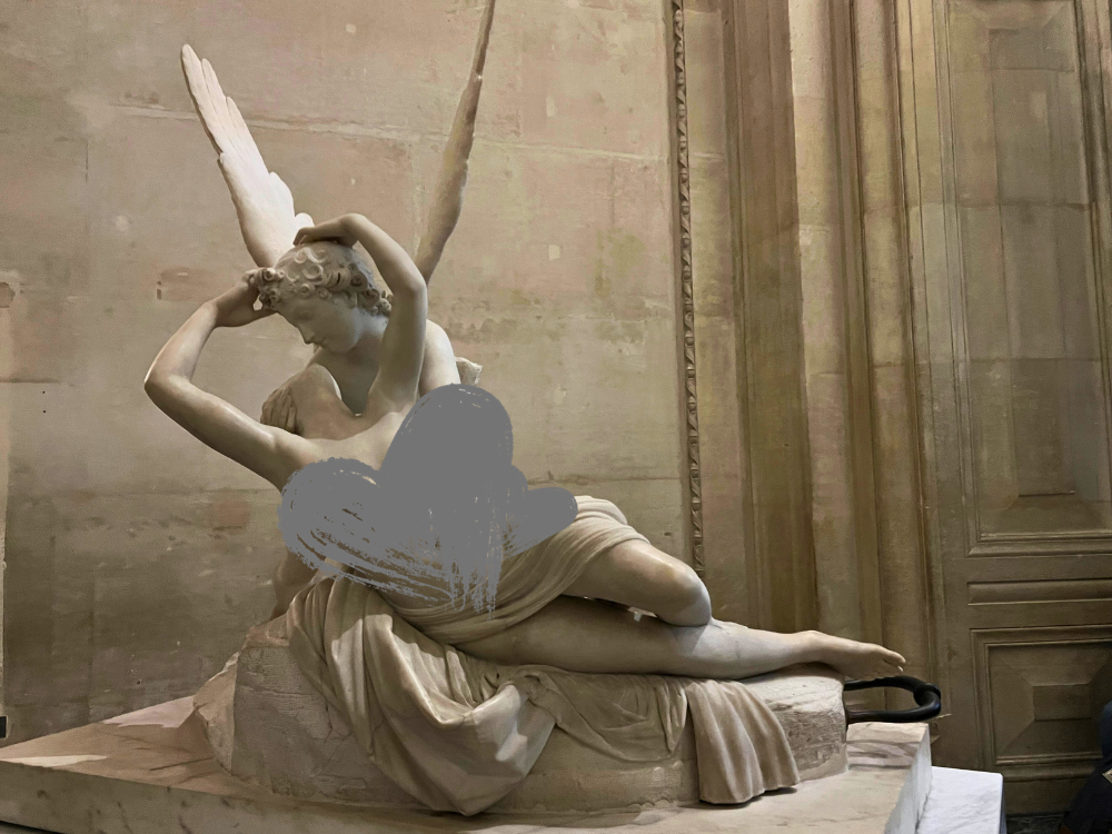 Pshyche revived by cupid's kiss louvre