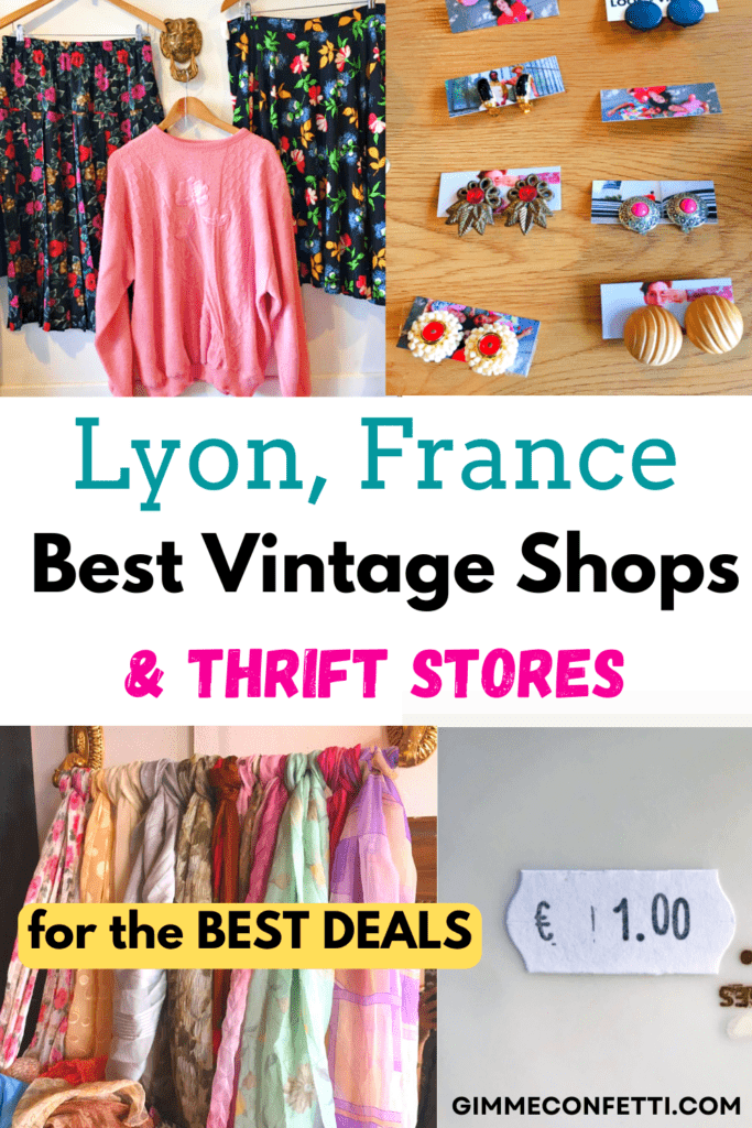 lyon thrift stores vintage shops france